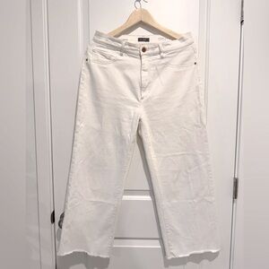 DL1961 • White Jean Hepburn Wide Leg High Rise 30
